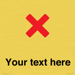 Custom plain background, red cross sign